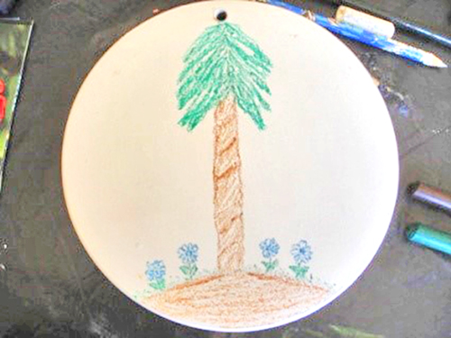 ceramic disk drawing